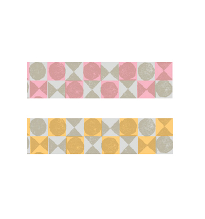 막스 마스킹테이프 Nordic pattern Color Tile Masking Tape