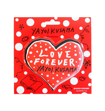 막스 쿠사마 야요이 스티커 Mark&#039;s &amp; yayoi kusama Big Sticker HEART